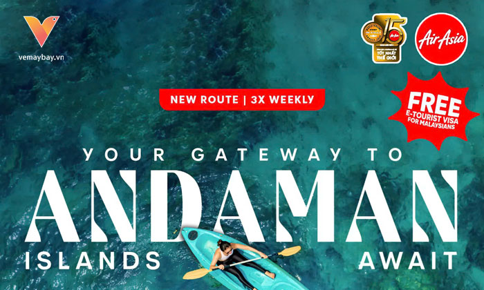 Thiên Đường Nhiệt Đới Andaman – Đường Bay Mới AirAsia Chính Thức Khởi Động